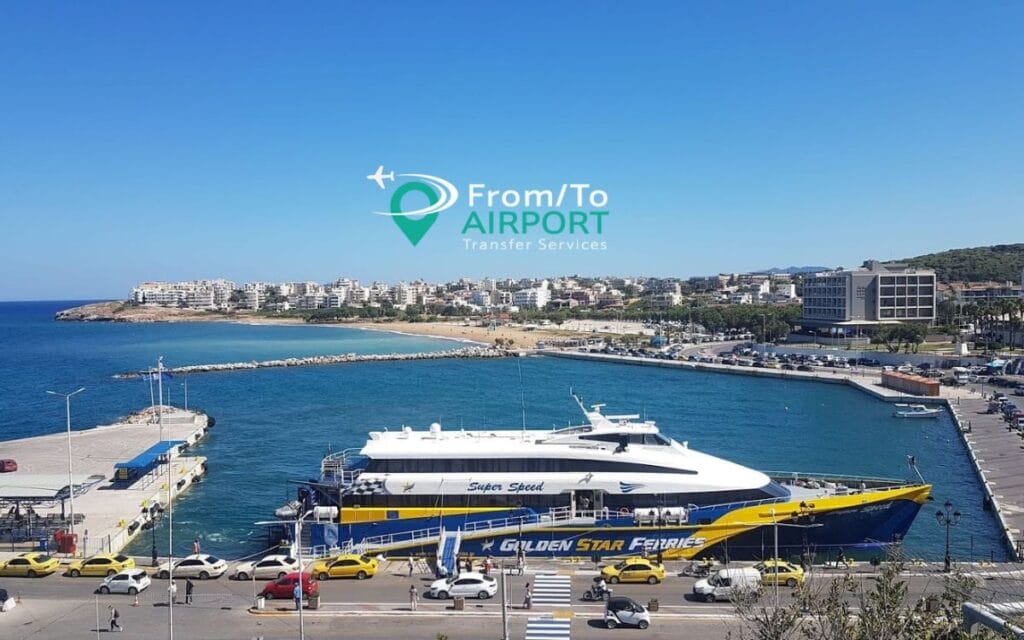 From Athens Airport to Rafina port, Bus Rafina Port to Athens Airport