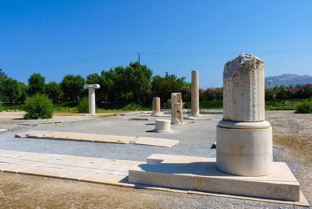 The Temple of Dionysus in Naxos Island