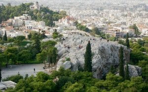 Areopagus from the Acropolis a 1